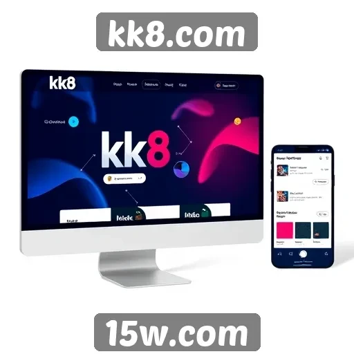 Análise da interface de usuário do site kk8.com